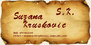 Suzana Krušković vizit kartica